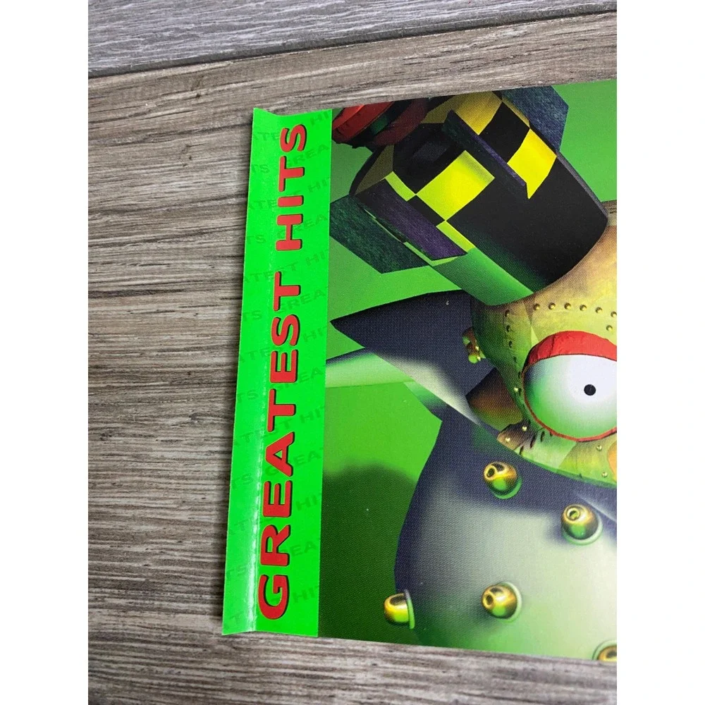 Crash Bandicoot 2 Cortex Strikes Back PS1 back art Greatest Hits SCUS-94154 Sony